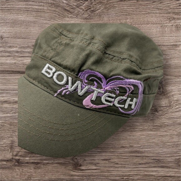 Bowtech Archery Womens Hat Cap Military Style Olive Green Adjustable One Size - Picture 2 of 6